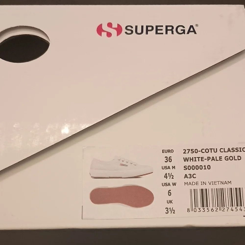 Superga White Lace-Up Sneakers - Picture 4 of 4